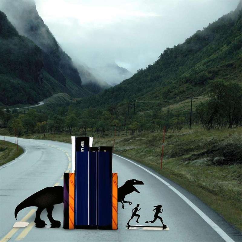 Bookends for Kids Book Ends for Home Decorative I Dinosaur Decor Metal Bookends 1-pair I Unique Boo