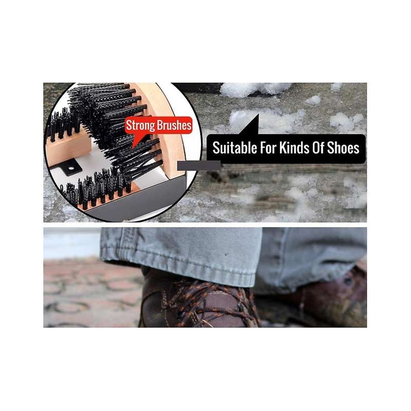 Boot Brush Indoor and Outdoor Cleaning Shoe Brushrs All Weather Industrial Shoe Cleaner & Scraper Br