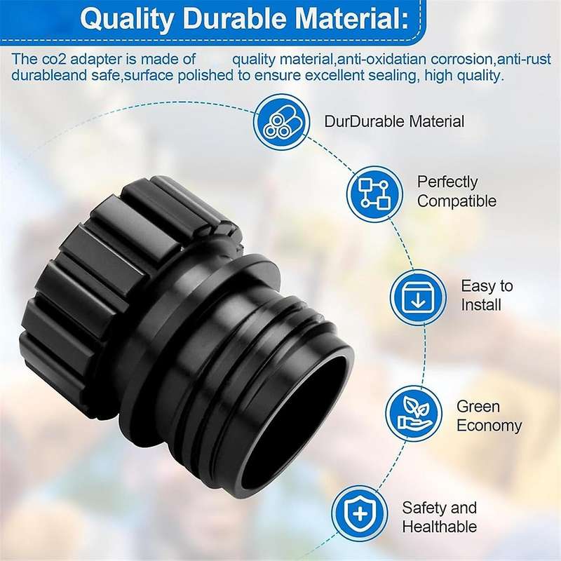 Bottle Adapter Stream Machine Crystal Glass Bottle 0.7L Quick Connect Adapter