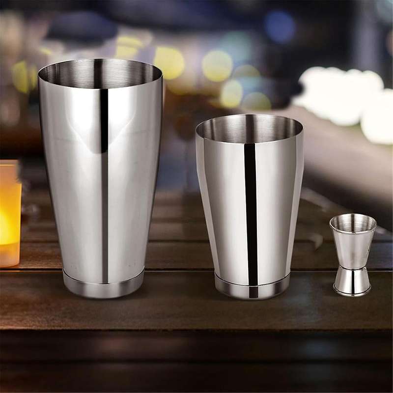 Boston Shaker Cocktail Set Bartender Kit, 12 Pcs Drink Shaker with Strainer Bartending Martini Shake