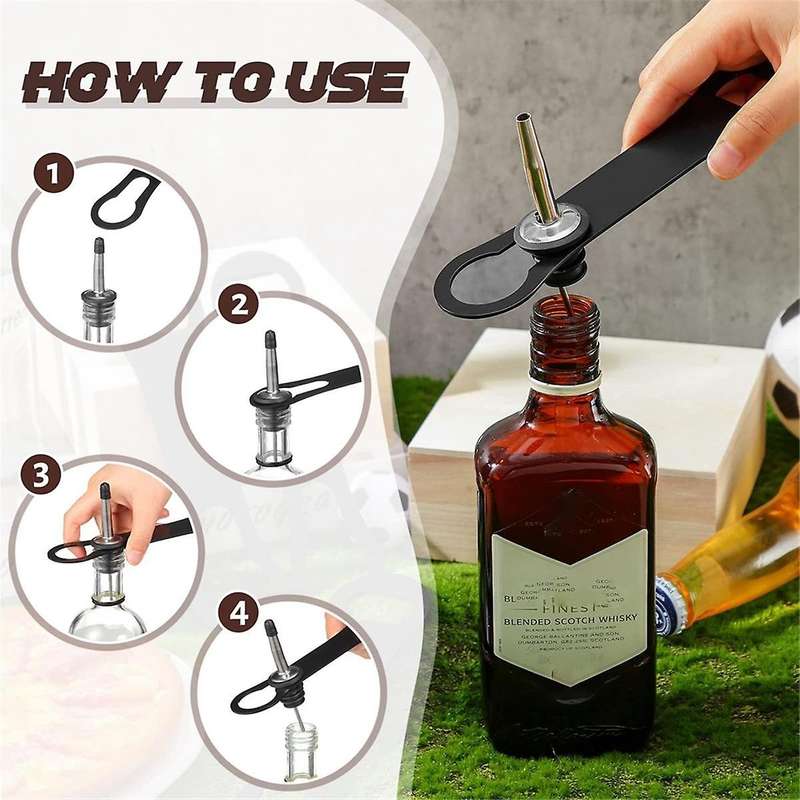 Bottle Opener and Pour Spout Remover Flat Bar Key Metal Bar Speed Opener Wine Bottle Opener (12Piece