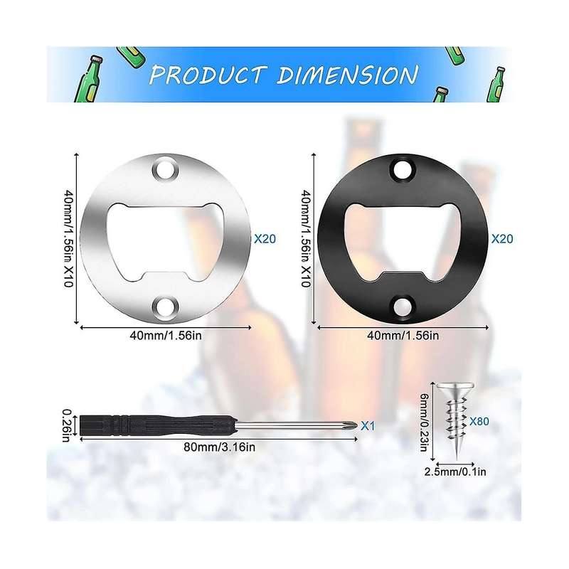Bottle Opener Inserts Kits Round Diy Bottle Opener Hardware Kit Diy Beer Opener Round Diy Bottle Op