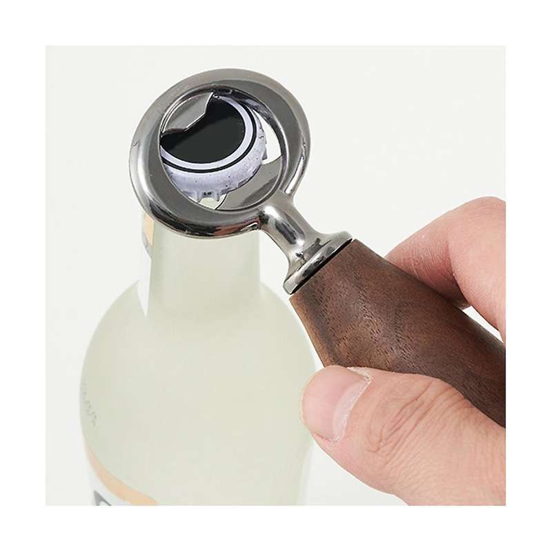 Bottle Opener Wood Handle Drink Cap Lid Beer Bottle Opener Easy to Carry Launcher Kitchen Gadget Too