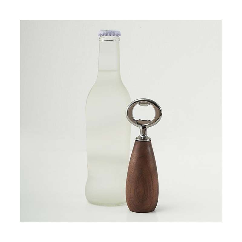 Bottle Opener Wood Handle Drink Cap Lid Beer Bottle Opener Easy to Carry Launcher Kitchen Gadget Too