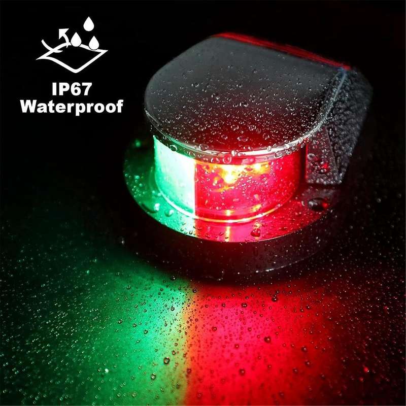 Bow Navigation Light, Marine LED Navigation Light, Yacht Light Boat Light Warning Light for Pontoons