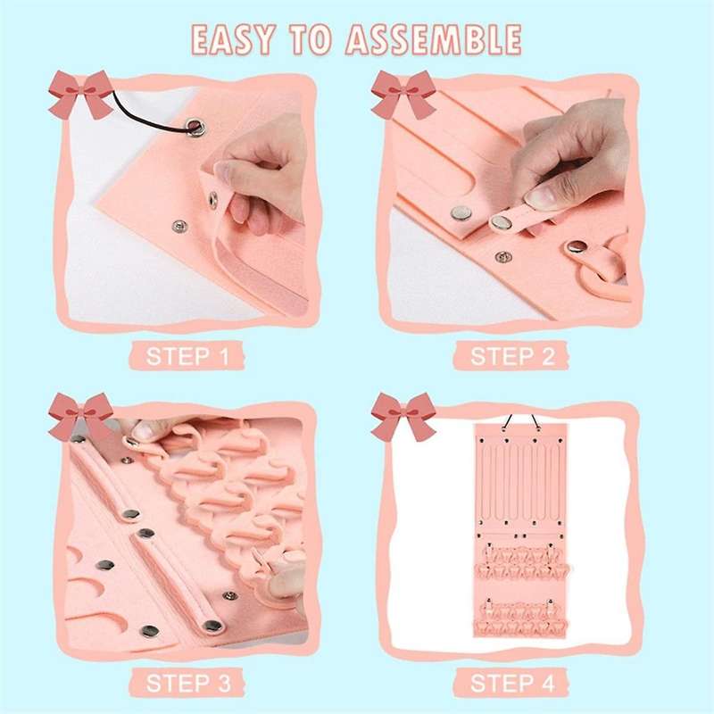 Bow Organizer for Girls,Use Hair Bows Holder Large Felt Hair Clips Storage Hanger,Baby Hair Accesso