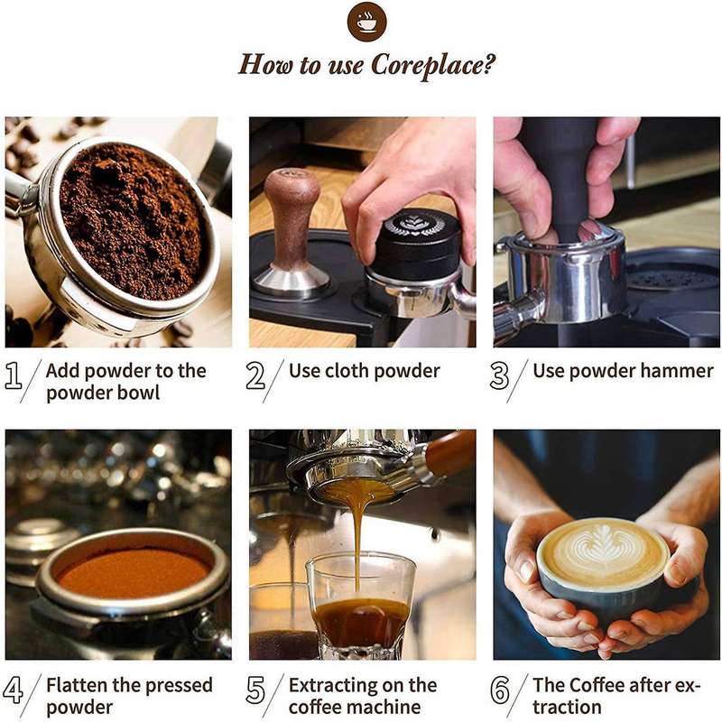 Bottomless Portafilter Espresso Coffee Machine Wood Handle Filter with 51MM Coffee Basket Powder Bow