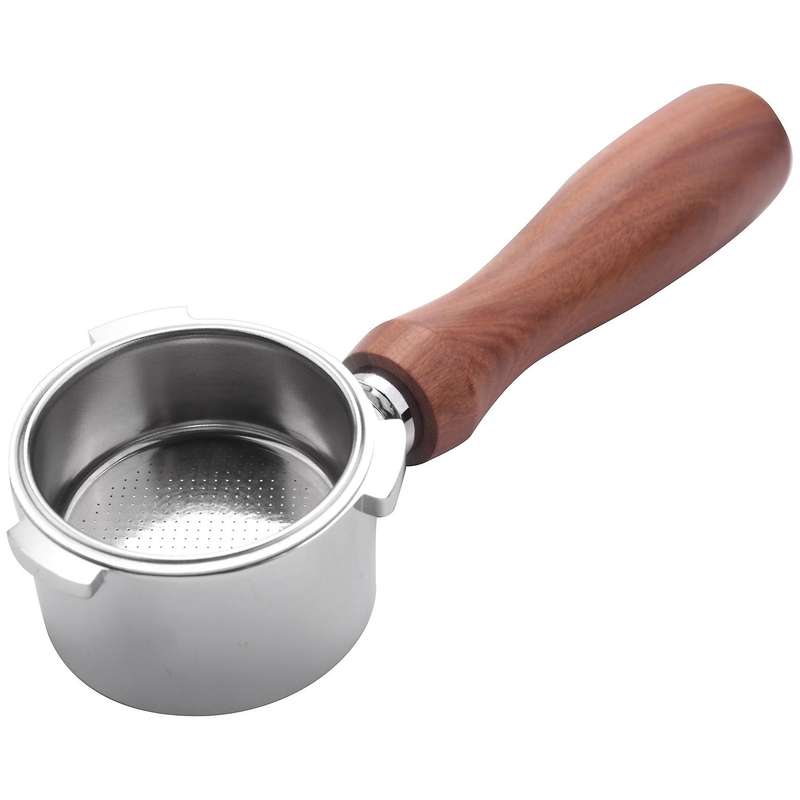 Bottomless Portafilter 51mm for EC680/EC685 Coffee Machine Filter 51mm, Ear Wooden Handle