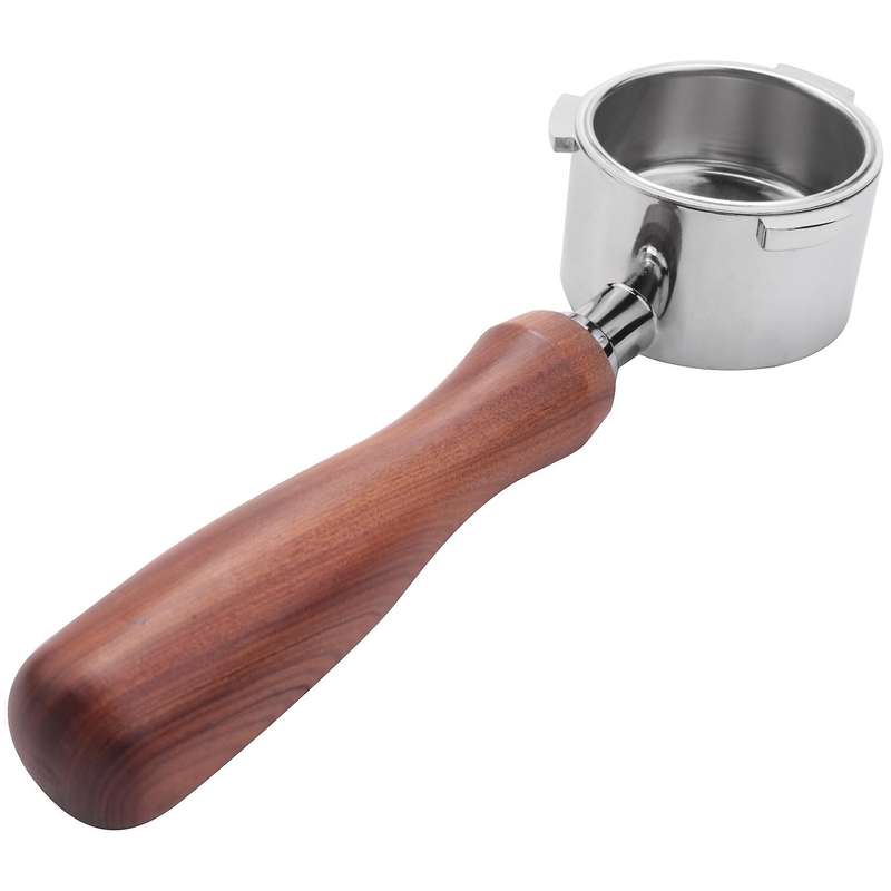 Bottomless Portafilter 51mm for EC680/EC685 Coffee Machine Filter 51mm, Ear Wooden Handle