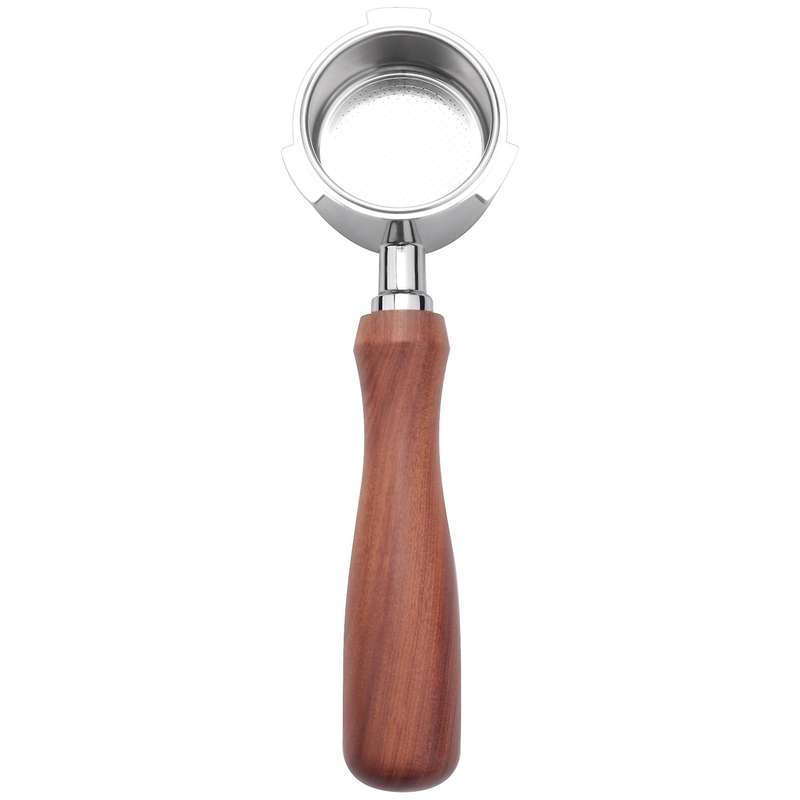 Bottomless Portafilter 51mm for EC680/EC685 Coffee Machine Filter 51mm, Ear Wooden Handle