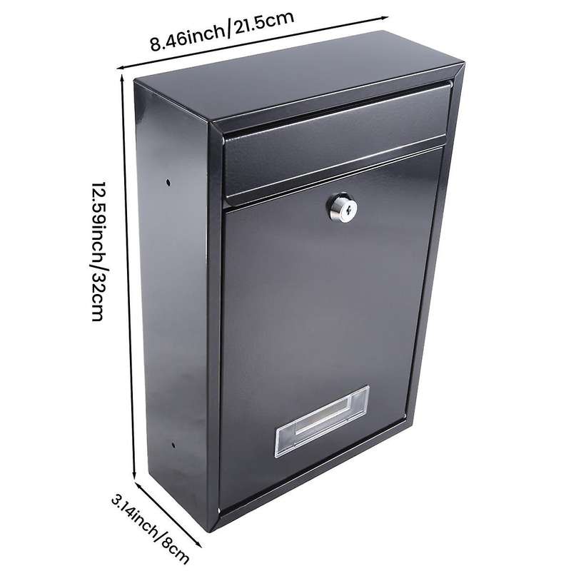 Box Mailbox Office Mailbox Outdoor Mailbox Decor for Office Newspaper Box Office Comment Letter Depo