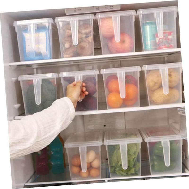 Box Refrigerator Storage Bin Stackable Refrigerator Organizer Food Storage Bins Refrigerator Cabinet
