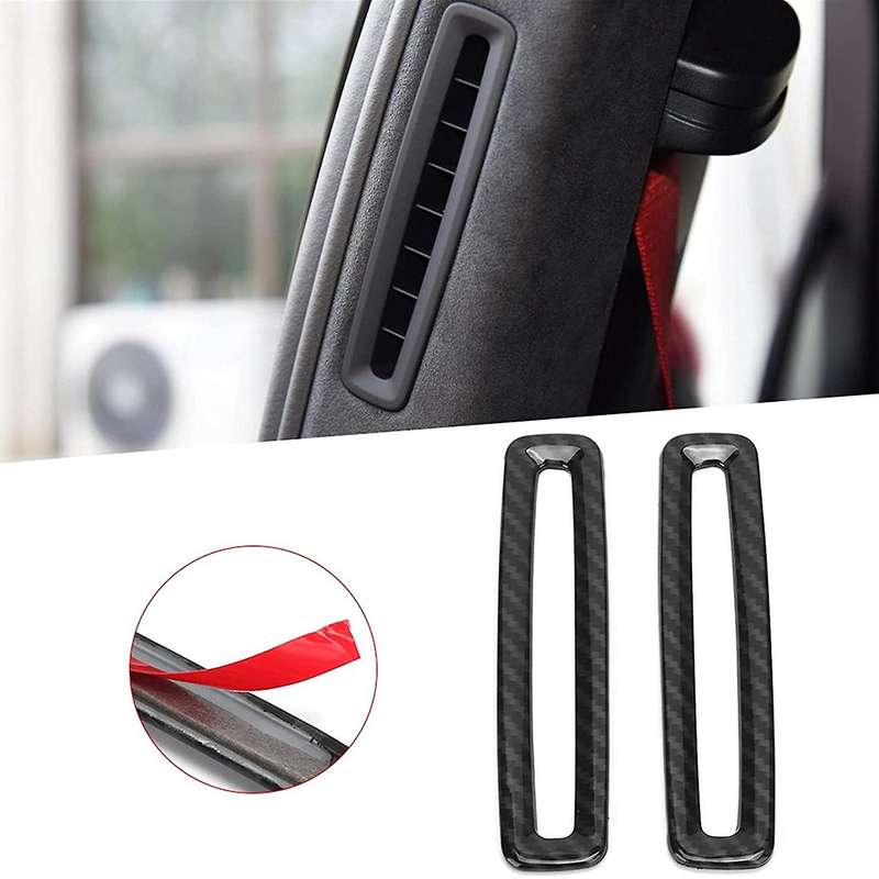 B-Pillar Outlet Trim 2Pcs Style B-Pillar Air Vent Frame Trim Fit for 10-20