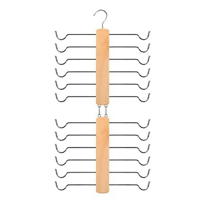 Bra Hanger for Closet,wood Tank Top Hanger 360 Rotating,hold 12 Tank Top Or Bra Organizer Space Savi