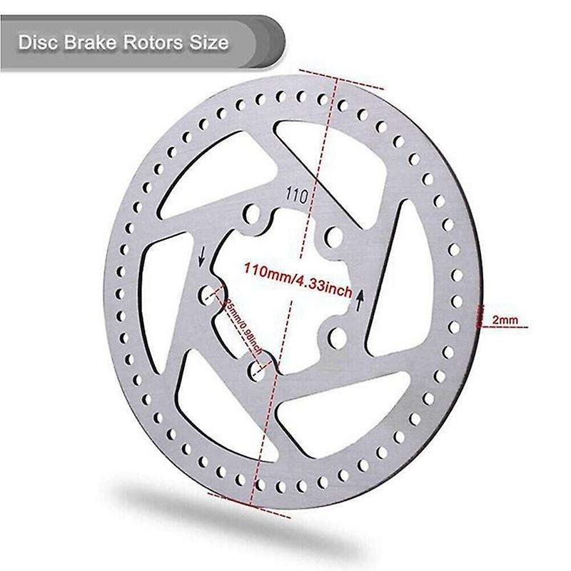 Brake Lever Disk Kit Set for Electric Scooter Parts Replacement(110mm )