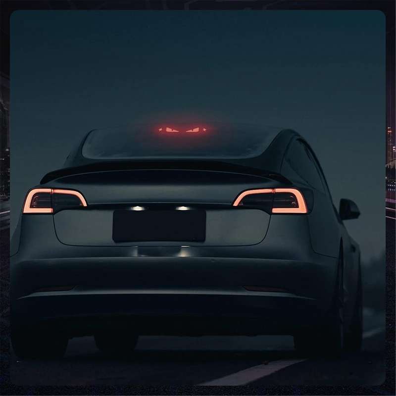 Brake Light Sticker for Model Y, Devil Eye Car Taillight Sticker Automotive Exterior Accessories Sti
