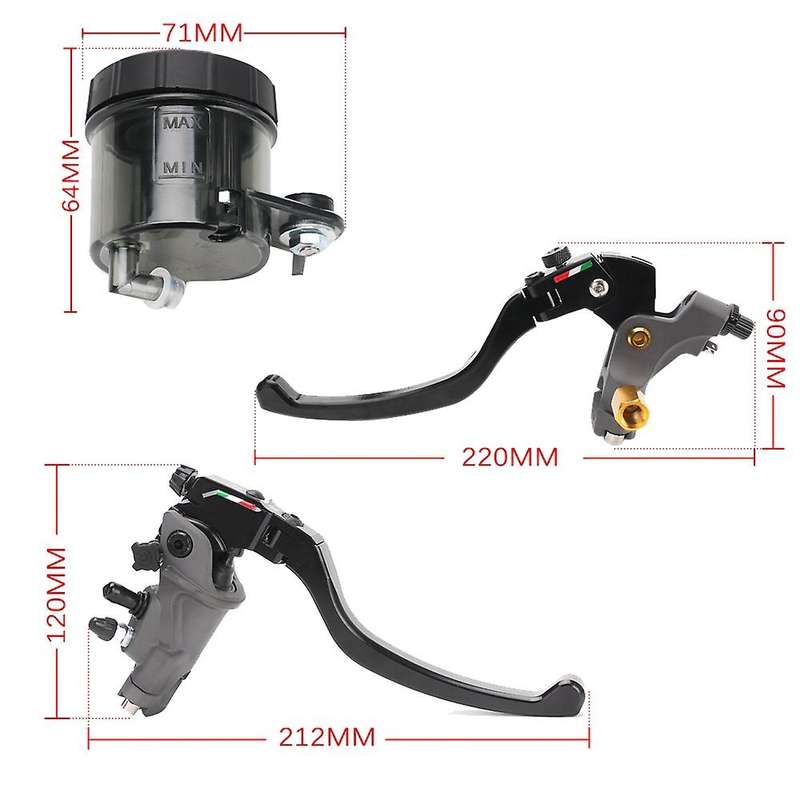Brake Motorcycle Front Handle Clutch Assembly Oil Cup Modified Accessories Tie Rod CNC Handle Univer
