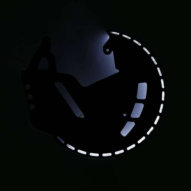 Brake Motorcycle Rotor Covers LED White Light Fit for Goldwing GL1800 01-17 F6B 13-17