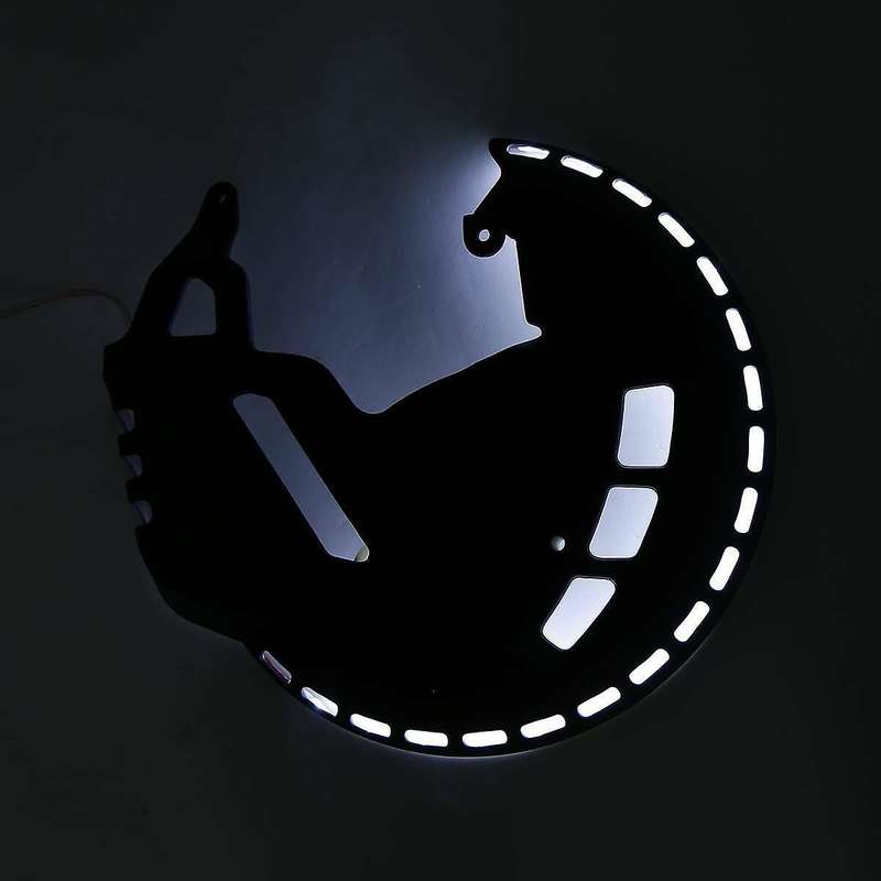 Brake Motorcycle Rotor Covers LED White Light Fit for Goldwing GL1800 01-17 F6B 13-17