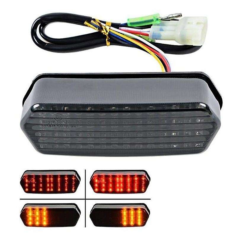 Brake Stop Tail Light Smoke Lens Integrated Turn Signals Integrated Sequential LED Tail Lights for 2
