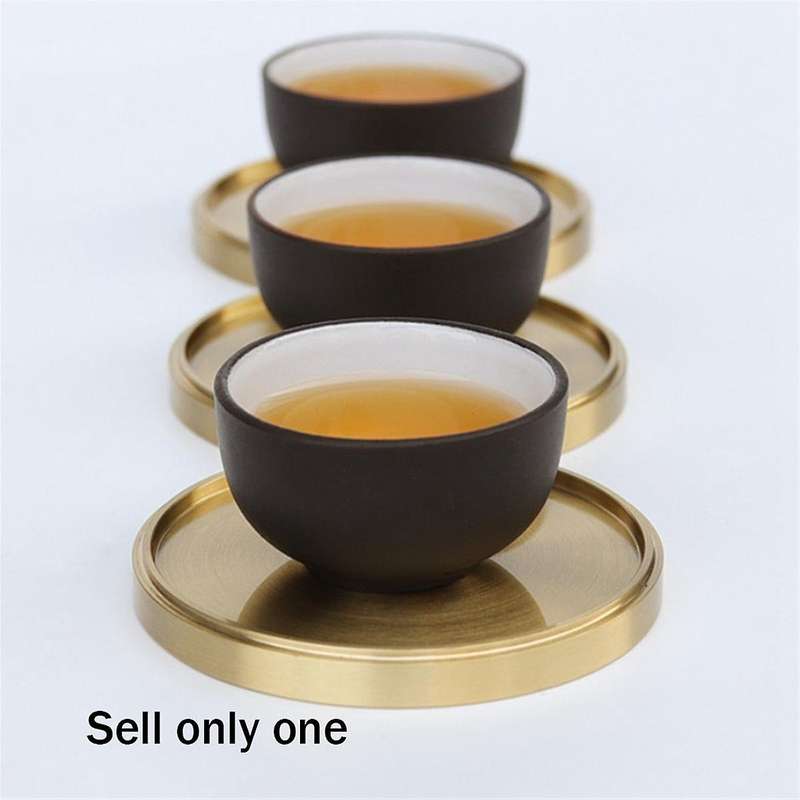 Brass Coaster Copper Cup Coasters Home Decor Drink Coaster for Bar Home Kitchen Coffee Tables Center