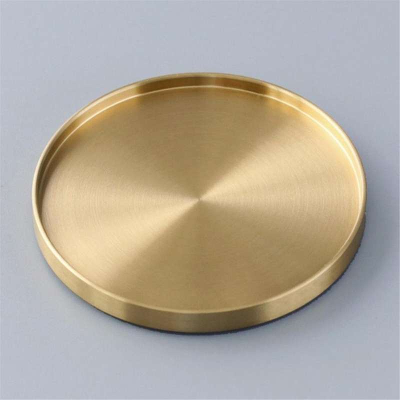 Brass Coaster Copper Cup Coasters Home Decor Drink Coaster for Bar Home Kitchen Coffee Tables Center