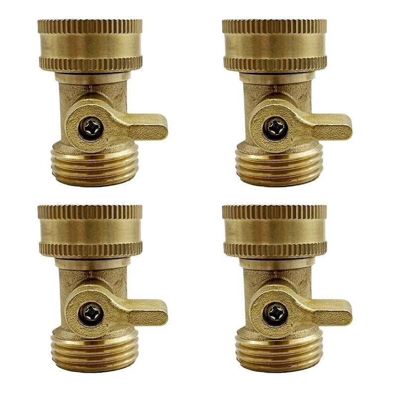 Brass Garden Hose Stop Valve, Heavy Duty 3/4 Inch Solid Brass Garden Hose Stop Valve Garden Hose Con
