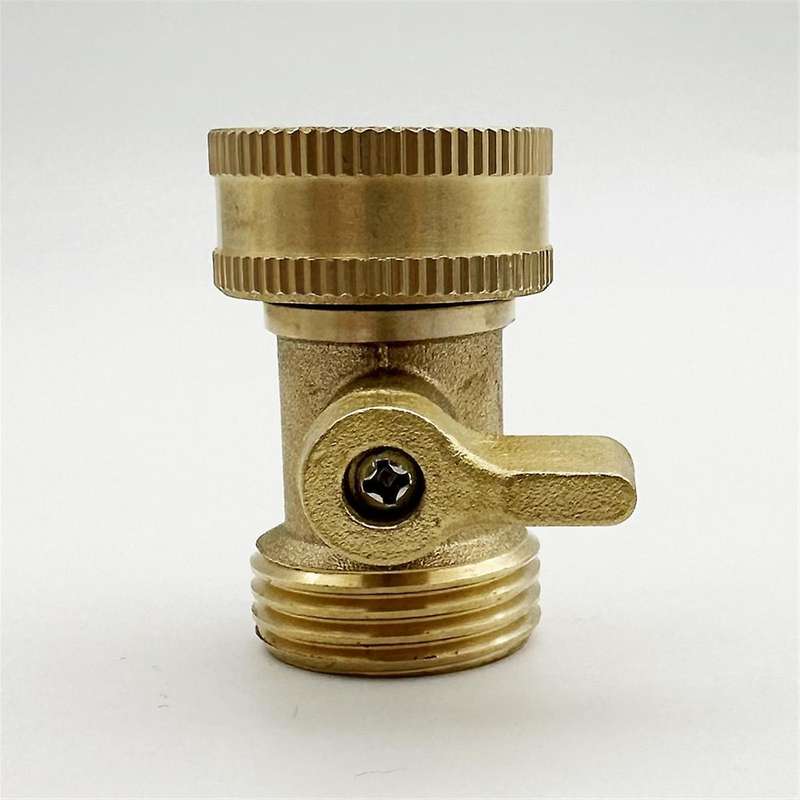 Brass Garden Hose Stop Valve, Heavy Duty 3/4 Inch Solid Brass Garden Hose Stop Valve Garden Hose Con
