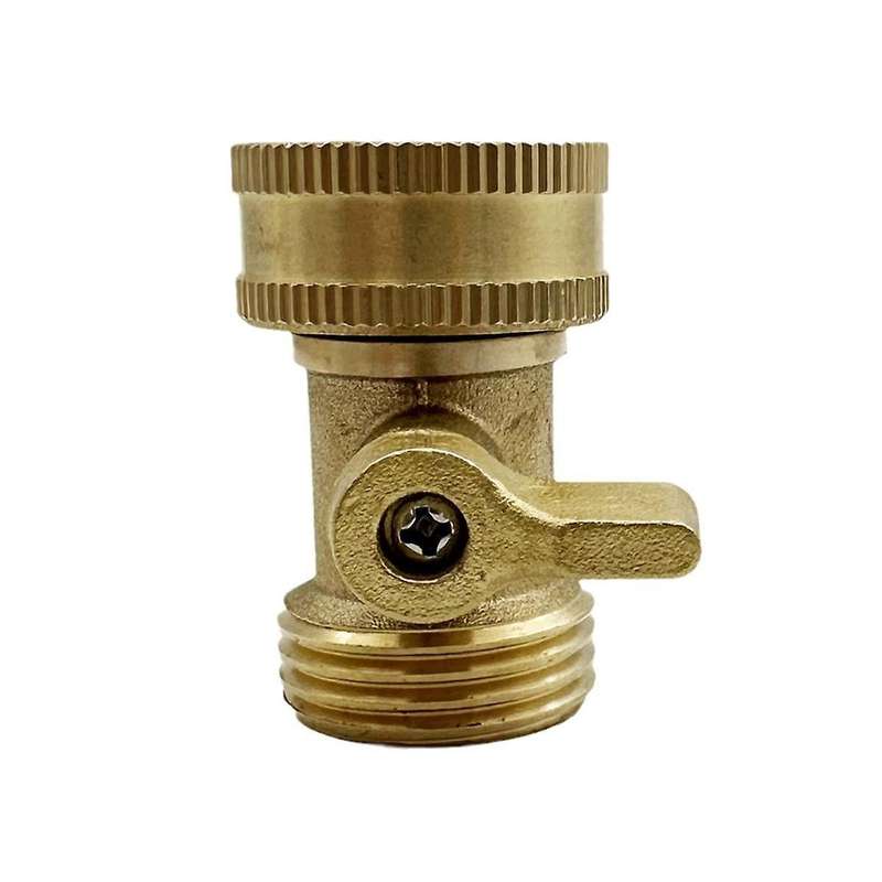 Brass Garden Hose Stop Valve, Heavy Duty 3/4 Inch Solid Brass Garden Hose Stop Valve Garden Hose Con