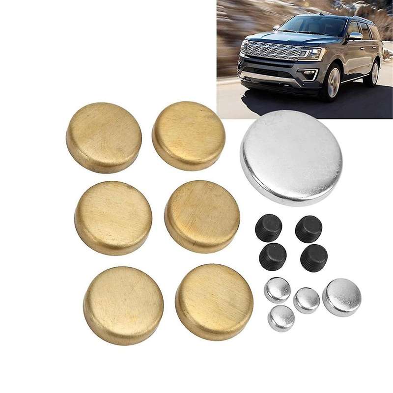 Brass Freeze Plug Kit Engine Expansion Plugs PE-108R PE108B for Small Block Windsor Engines 255ci 2