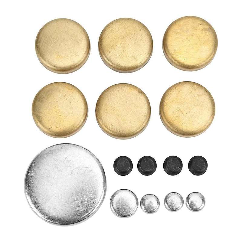 Brass Freeze Plug Kit Engine Expansion Plugs PE-108R PE108B for Small Block Windsor Engines 255ci 2