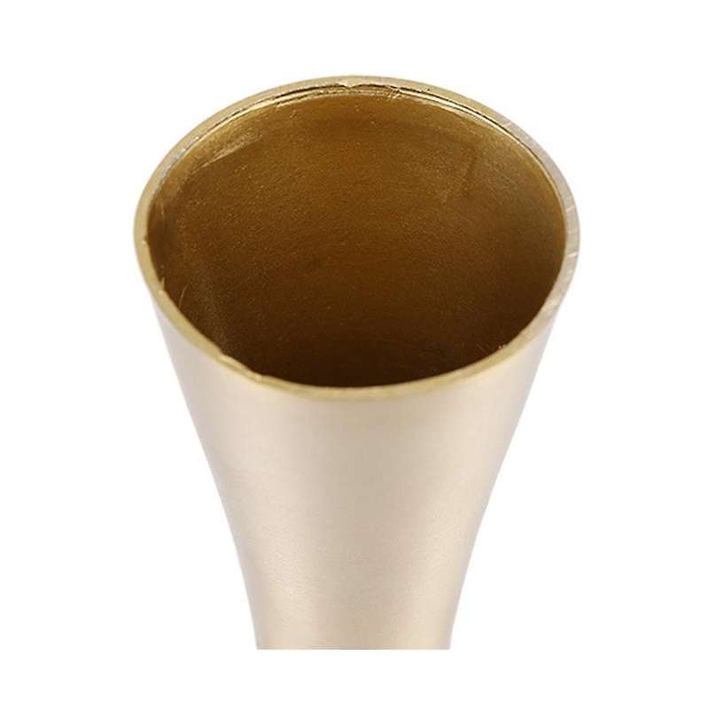 Brass-toned Metal Vase Small Flower Vase 2 Modern Decorative Vase Decor, Wedding Or Gift(gold)