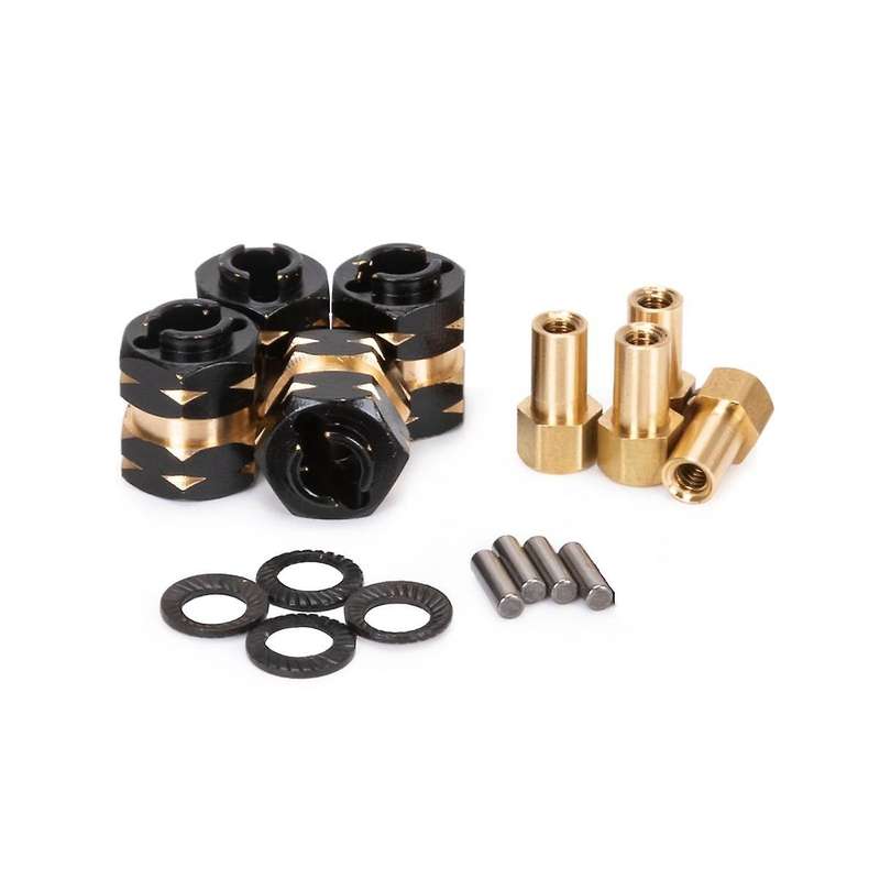 Brass Extended Wheel Hub Adapter Axle Counter Weight for Axial Scx24 Jlu C10 Deadbolt Upgrades