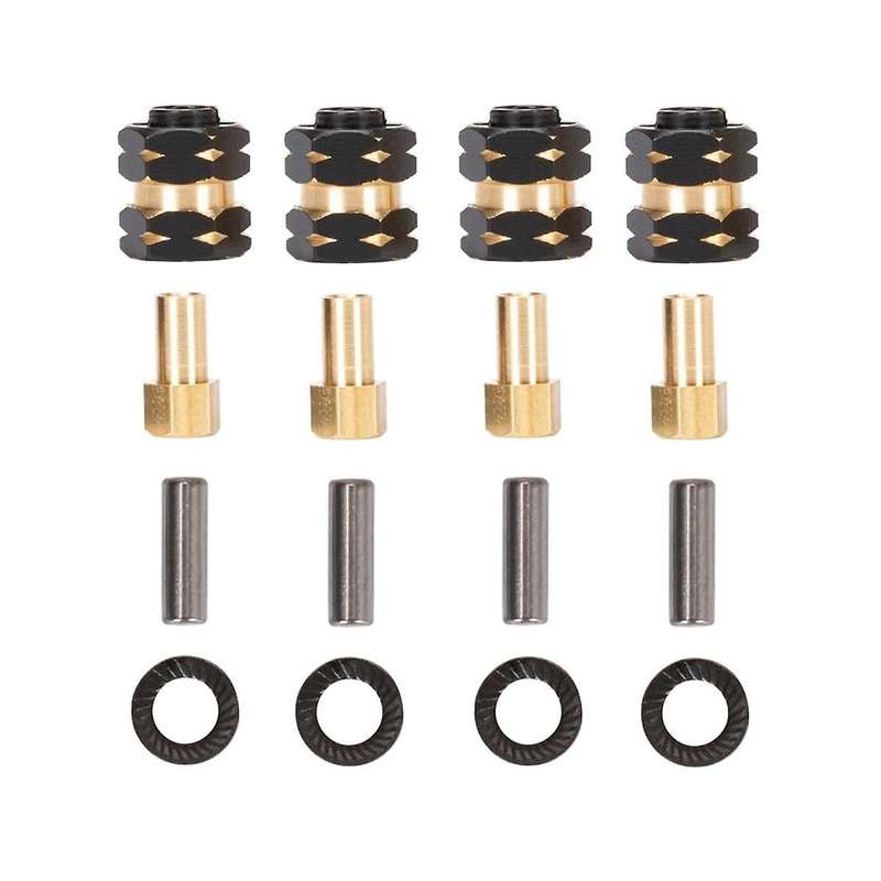 Brass Extended Wheel Hub Adapter Axle Counter Weight for Axial Scx24 Jlu C10 Deadbolt Upgrades