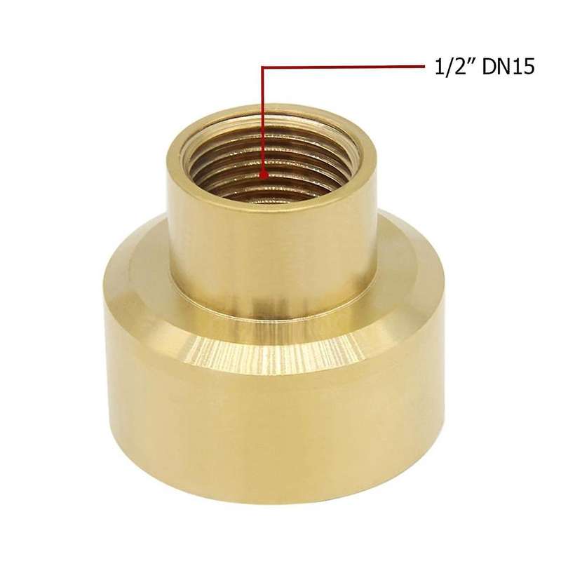 Brass Fountain Nozzle 1/2Inch DN15 Pond Column Water Sprinkle Head for Garden Pond Amusement Park