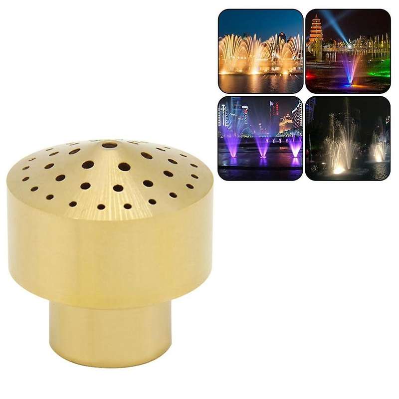 Brass Fountain Nozzle 1/2Inch DN15 Pond Column Water Sprinkle Head for Garden Pond Amusement Park