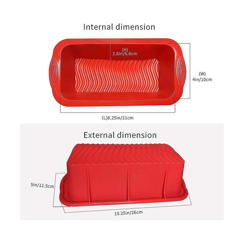 Bread Pan Loaf Pan Silicone for Baking Silicone Bread Loaf Pan for Homemade Cakes, Breads, Meatloaf