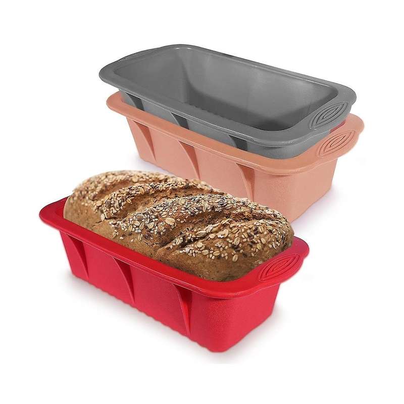 Bread Pan Loaf Pan Silicone for Baking Silicone Bread Loaf Pan for Homemade Cakes, Breads, Meatloaf