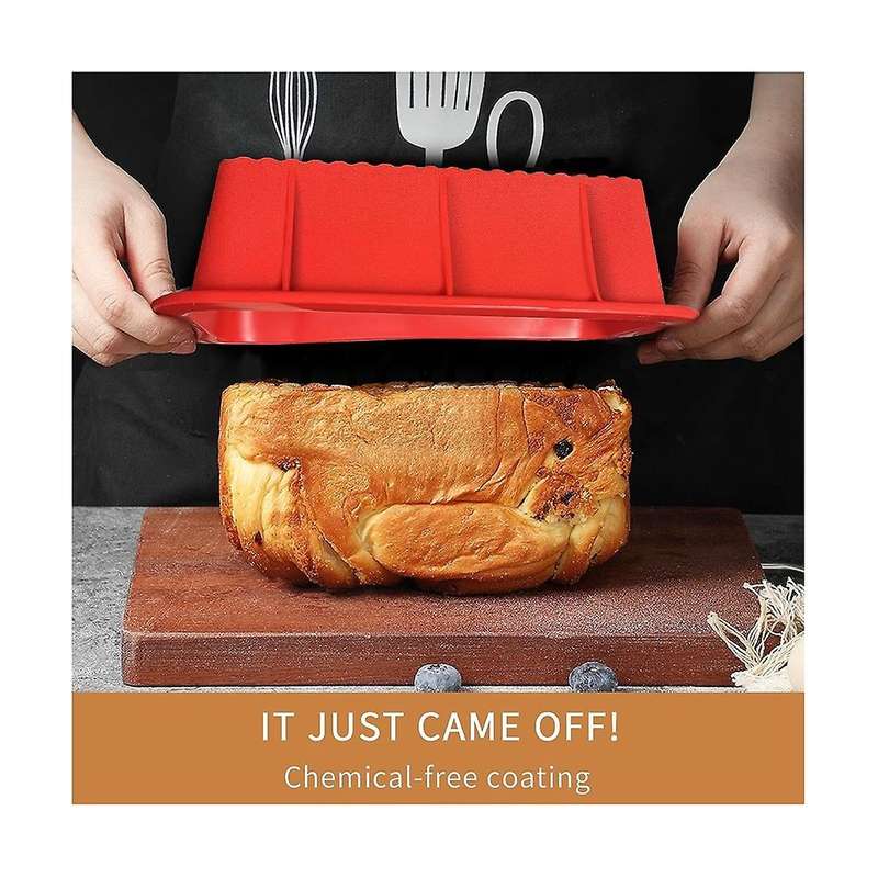 Bread Pan Loaf Pan Silicone for Baking Silicone Bread Loaf Pan for Homemade Cakes, Breads, Meatloaf