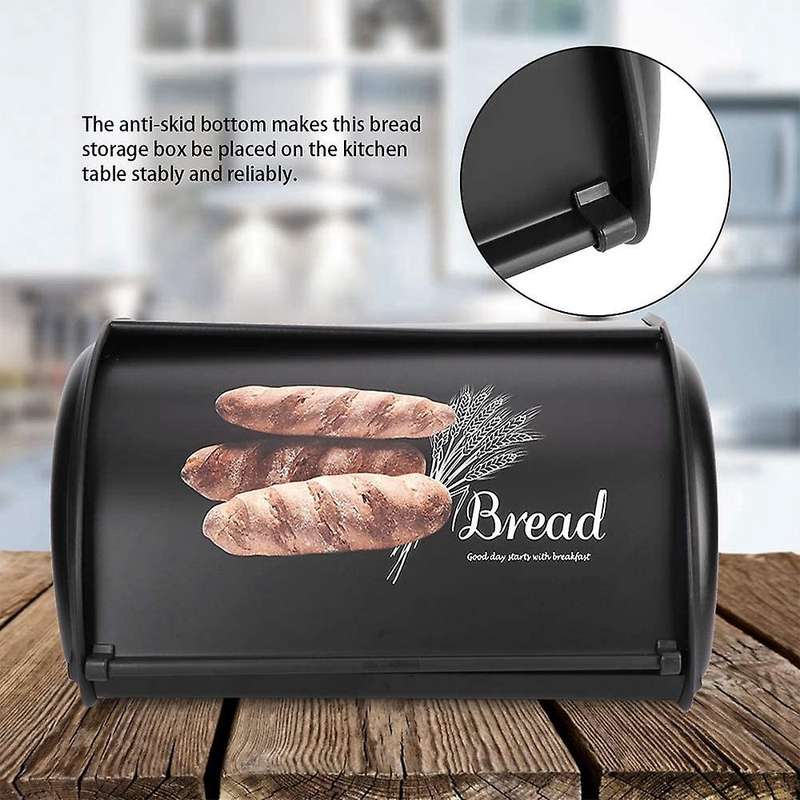 Bread Box, Capacity Metal Bread Box,holder Bin Container Organizer,storage Organizer 3.1-4l