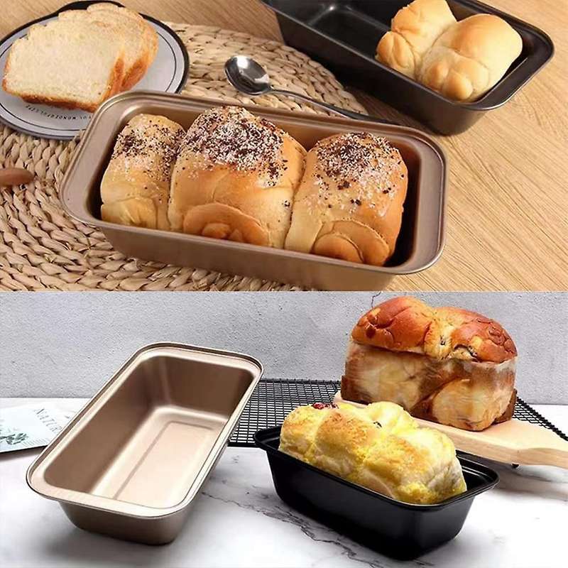 Bread Pan Loaf Pan for Baking, Non-stick Carbon Steel Baking Bread Toast Mold Loaf Baking Pan Set (