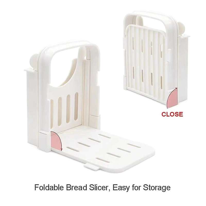 Bread Cutter for Homemade Bread, Foldable Plastic Bread Slicer, Compact Bread Cutting Guide, Bread L
