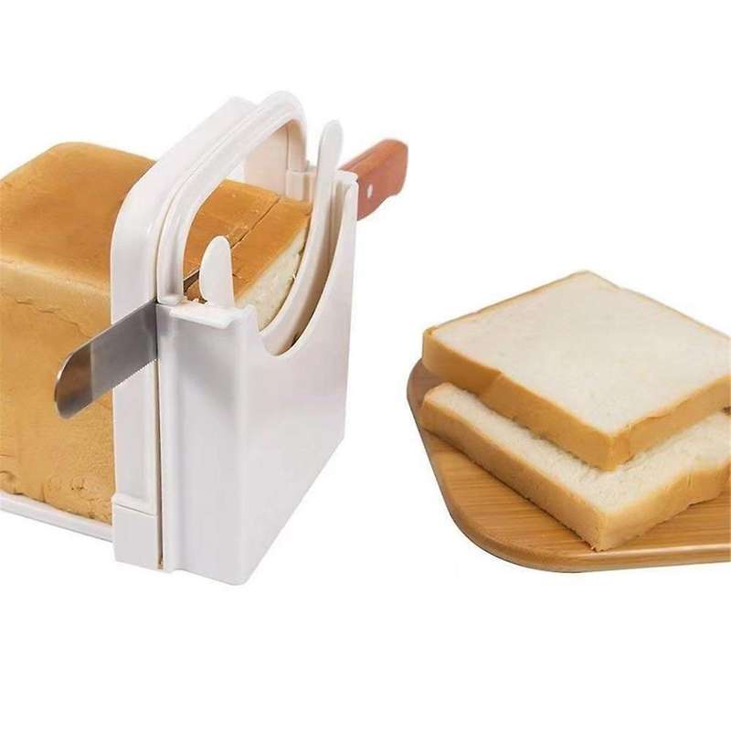 Bread Cutter for Homemade Bread, Foldable Plastic Bread Slicer, Compact Bread Cutting Guide, Bread L