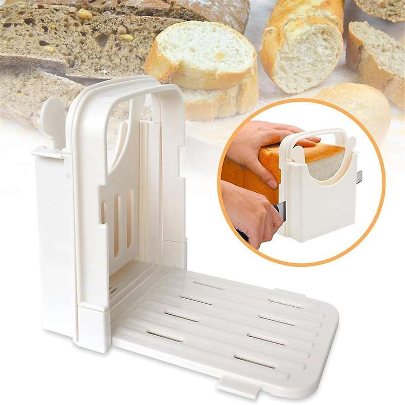 Bread Cutter for Homemade Bread, Foldable Plastic Bread Slicer, Compact Bread Cutting Guide, Bread L