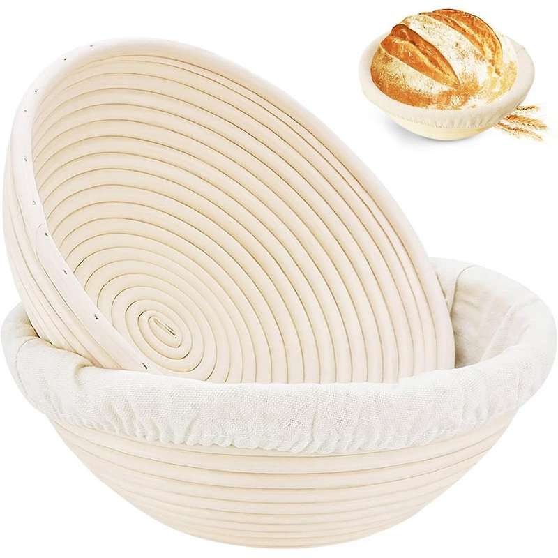 Bread Protection Basket, Dough Protection Basket Round Handmade Rattan Basket, Handmade Bread Making