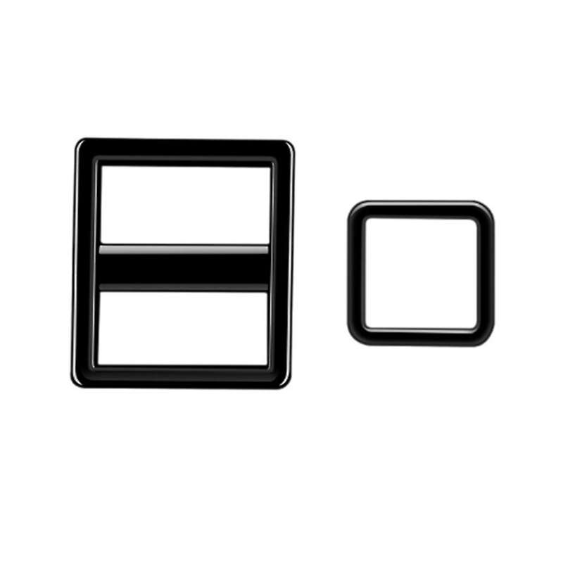 Bright Black Car Fuel Tank Headlights Switch Panel Trim Frame Cover Sticker for Alphard 40 Series 20