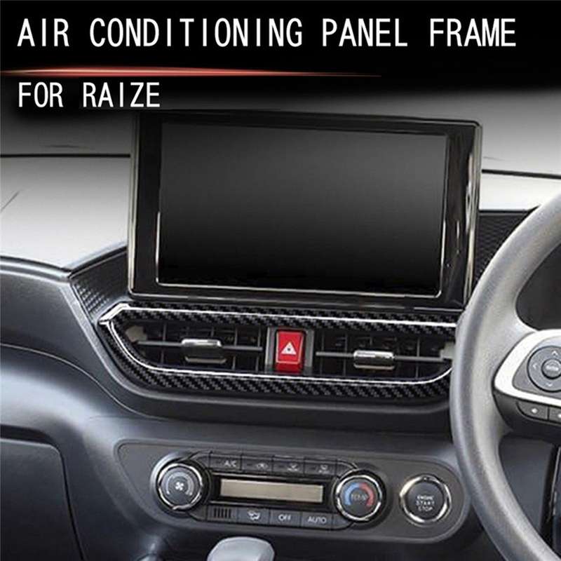 Bright Black Car Interior Dashboard Center Console Air Vent A/C Outlet Frame Cover Trim for Raize/
