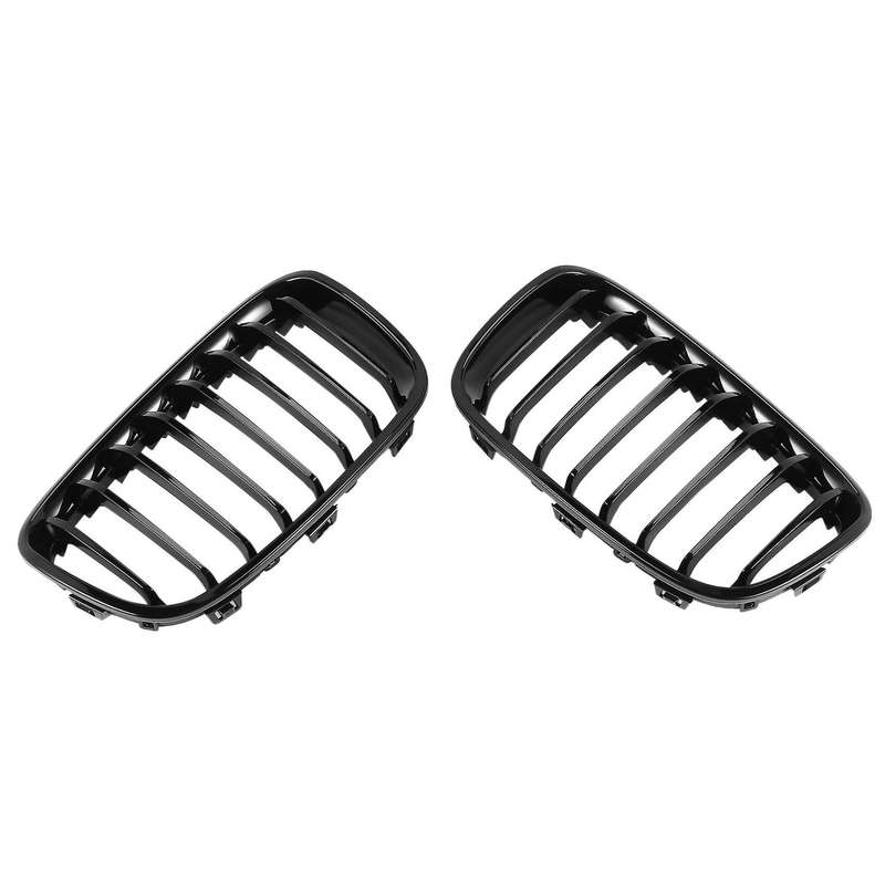 Bright Black Front Kidney Grill Grille for F20 1 Series 2011-2014