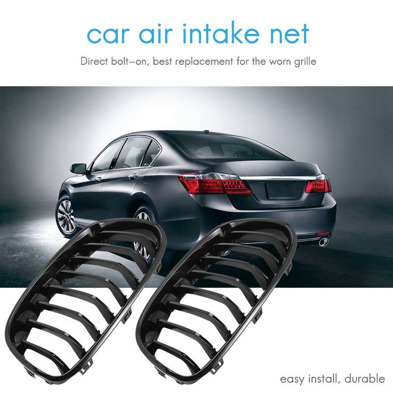 Bright Black Front Kidney Grill Grille for F20 1 Series 2011-2014