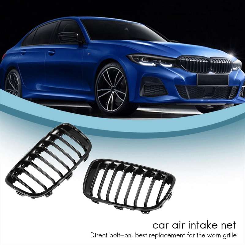 Bright Black Front Kidney Grill Grille for F20 1 Series 2011-2014